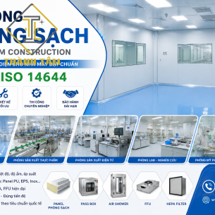 Thi Công Phòng Sạch – Giải Pháp Thiết Kế Và Thi Công Cleanroom Đạt Chuẩn GMP, ISO 14644